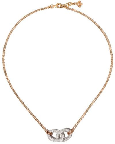 Carolina Bucci Collar de cadena Links' en oro blanco y rosa de 18kt - Metálico