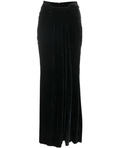 Blumarine Slit-detail Ankle-length Skirt - Black