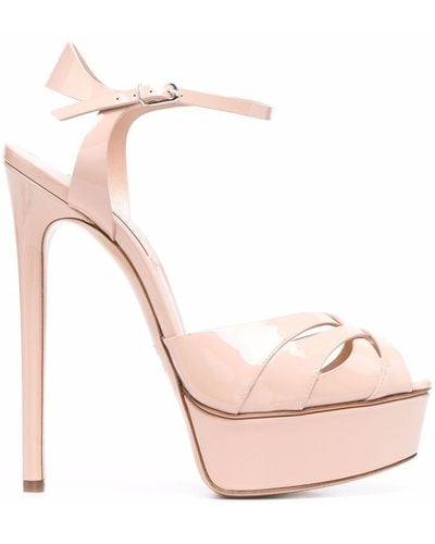 Casadei Platform Peep-toe Sandals - Pink