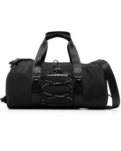 Versace Reisetasche mit Logo-Print - Schwarz