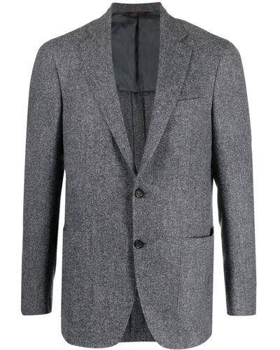 Canali Kei Wool-blend Blazer - Grey