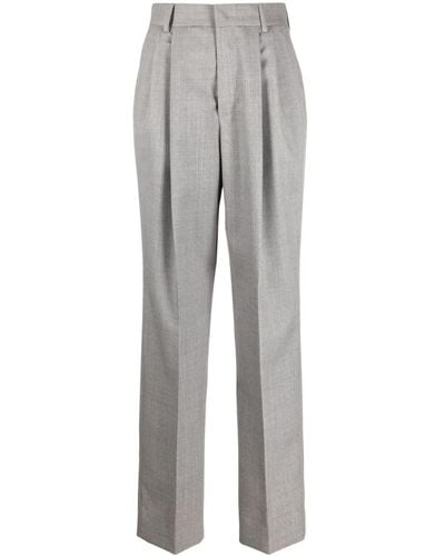 ARMARIUM High-waist Straight-leg Trousers - Grey