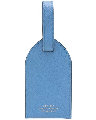 Smythson Gepäckanhänger mit Logo-Stempel - Blau