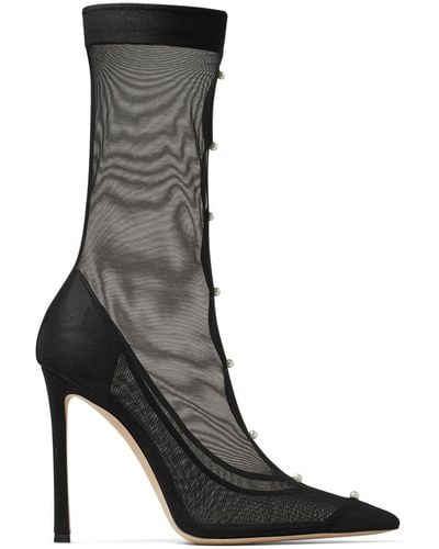 Jimmy Choo Psyche 110mm Pointed-toe Boots - Black