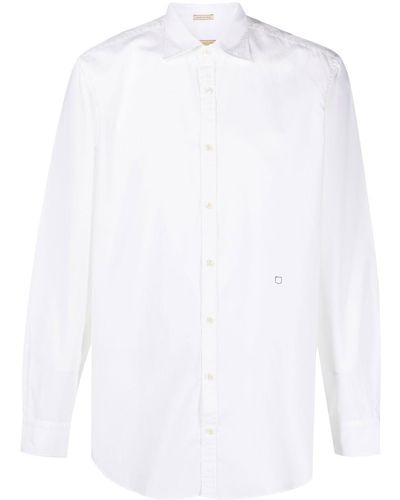Massimo Alba スプレッドカラー シャツ - ホワイト