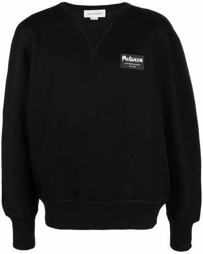Alexander McQueen Logo-patch Sweatshirt - Black