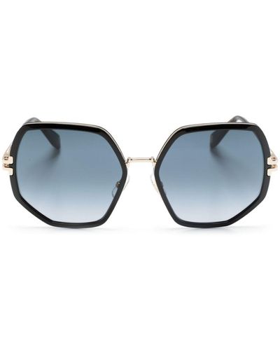 Marc Jacobs Geometric-frame Gradient Sunglasses - Blue