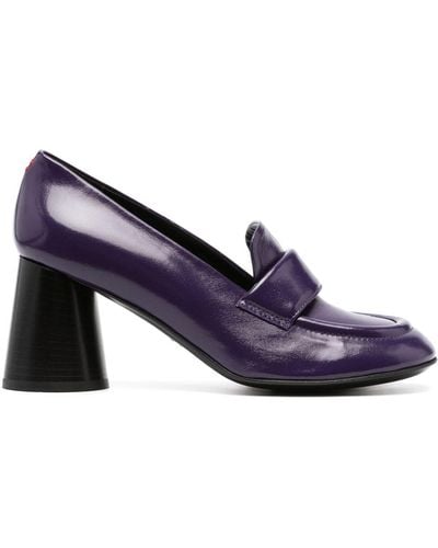 Halmanera Ace03 70mm Leather Court Shoes - Purple