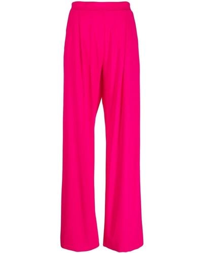 Amazuìn Wide-leg High-waisted Pants - Pink
