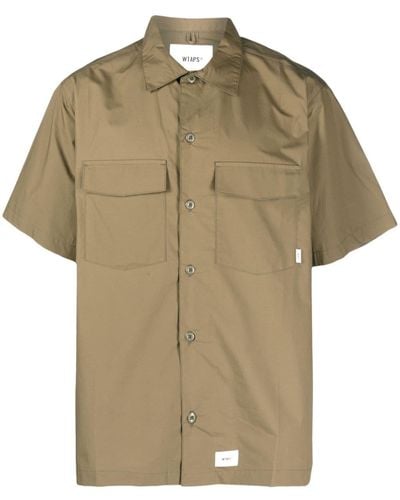 WTAPS Short-sleeve Cotton Shirt - Natural