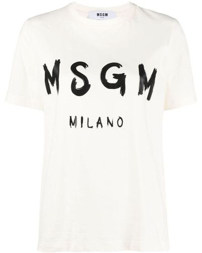 MSGM T-shirt con stampa - Neutro