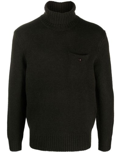 Polo Ralph Lauren Wool-blend Roll-neck Sweater - Black