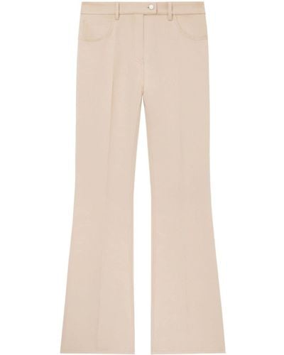 Courreges 70's Twill Bootcut Trousers - Natural