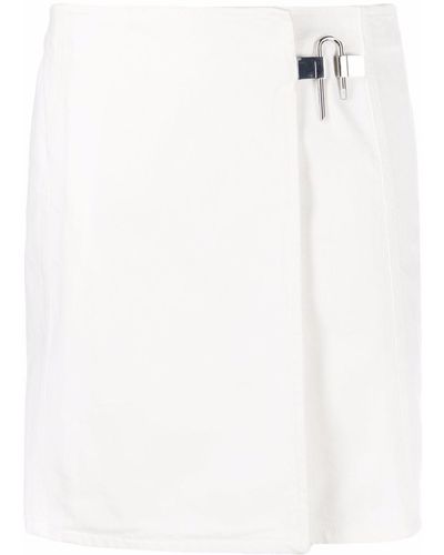 Givenchy Asymmetric Padlock Skirt - White
