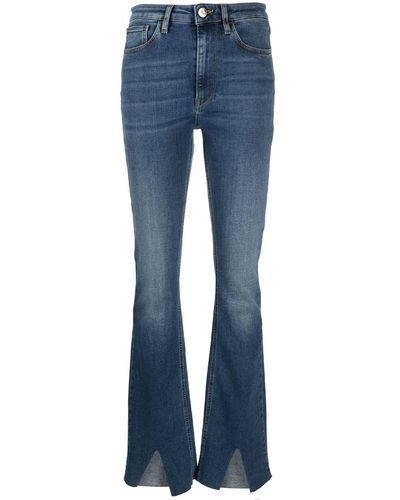 3x1 Skinny-Jeans mit hohem Bund - Blau