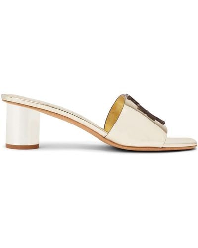 Tory Burch Ines Mule leather sandals - Natur