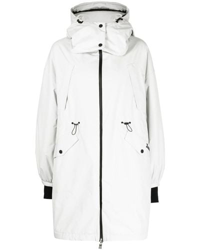 Herno Logo-patch Hooded Jacket - White
