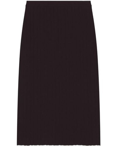 PROENZA SCHOULER WHITE LABEL リブニット スカート - ブラック