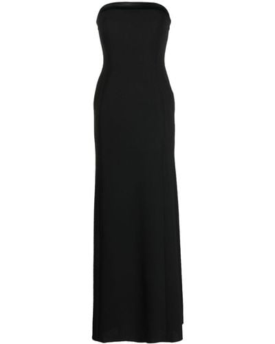 Jenny Packham Circe Crepe Strapless Gown - Black