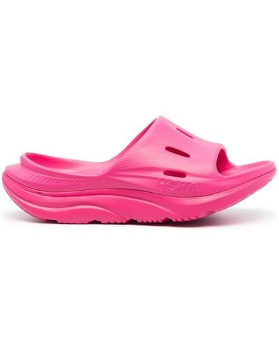 Hoka One One Claquettes Ora Recovery - Rose