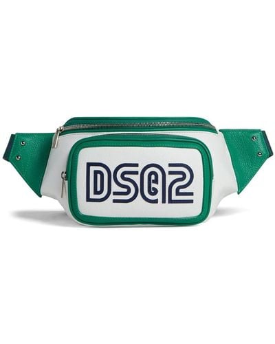 DSquared² Logo Leather Belt Bag - Green