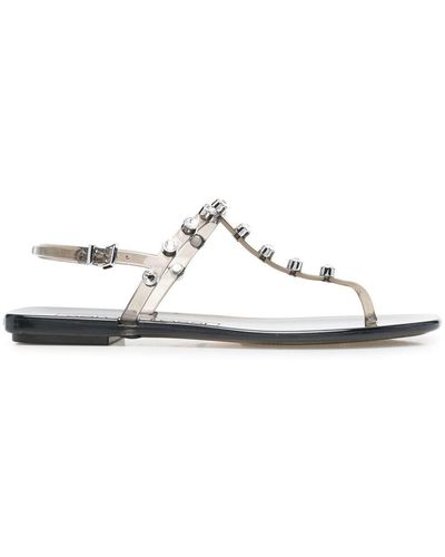 Sergio Rossi Jelly Crystal-embellished Sandals - White