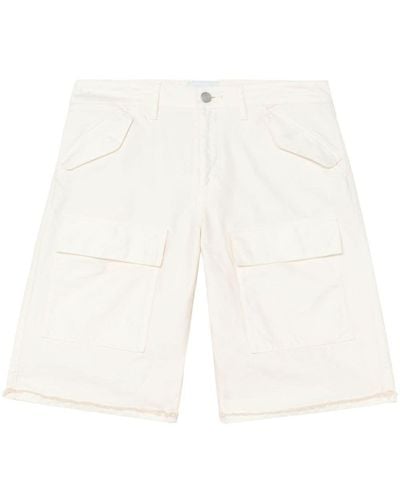 John Elliott Utility Cotton Bermuda Shorts - White