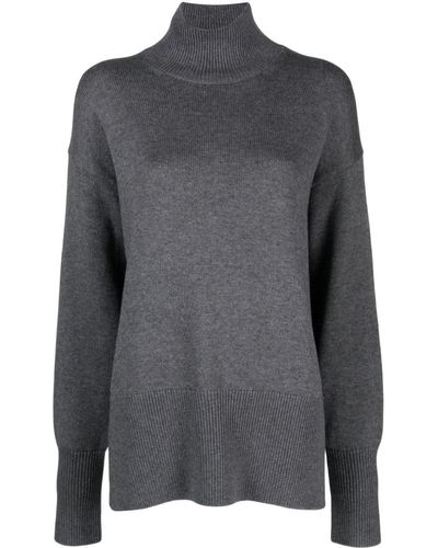 Studio Nicholson Viere Fine-knit High-neck Sweater - Gray