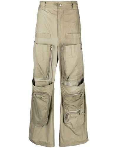 DIESEL Wide-leg Cargo Pants - Natural
