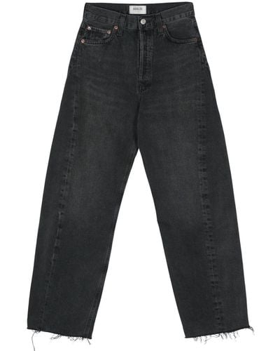 Agolde Luna High-rise Tapered Jeans - Gray