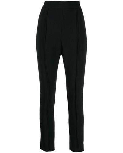 Carolina Herrera Pantalon court à taille haute - Noir