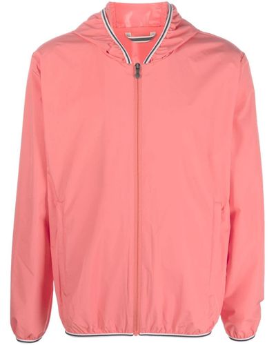 Pyrenex Logo-patch Sleeve Hooded Jacket - Pink