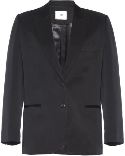 RTA Single-breasted Long-sleeved Blazer - Black