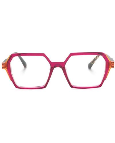 Etnia Barcelona Tolosa オーバーサイズ 眼鏡フレーム - ピンク