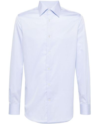 BOGGI Cotton Poplin Shirt - White