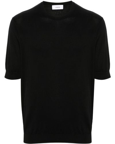 Lardini Gebreid T-shirt - Zwart