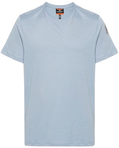 Parajumpers Logo-patch Cotton T-shirt - Blue