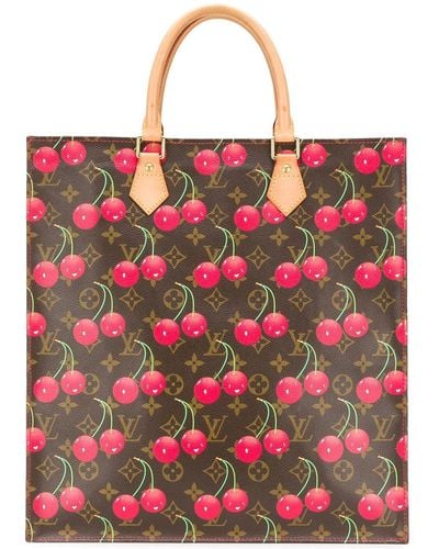 Louis Vuitton Bolso shopper de edición limitada con monograma y cerezas - Marrón