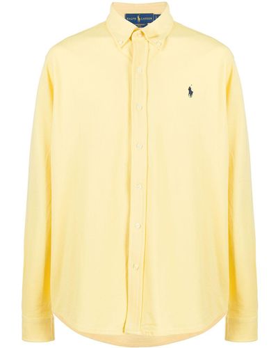 Polo Ralph Lauren Chemise boutonnée à logo brodé - Jaune