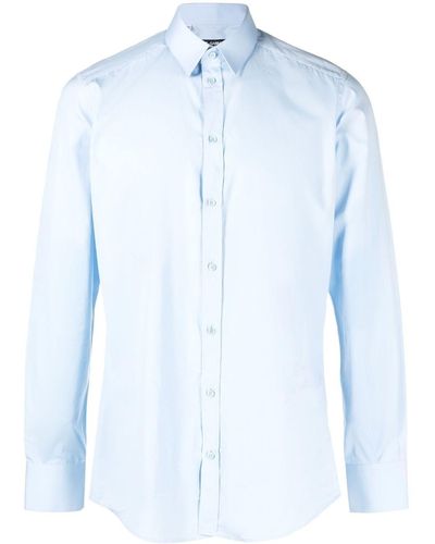 Dolce & Gabbana Overhemd Met Knoopsluiting - Blauw