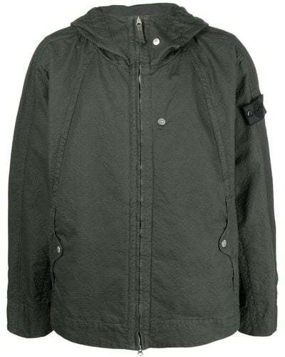 Stone Island Shadow Project Strap Hooded Jacket - Green