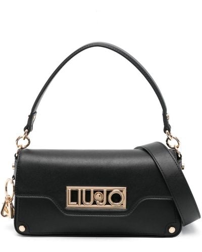 Liu Jo Logo-plaque Shoulder Bag - Black