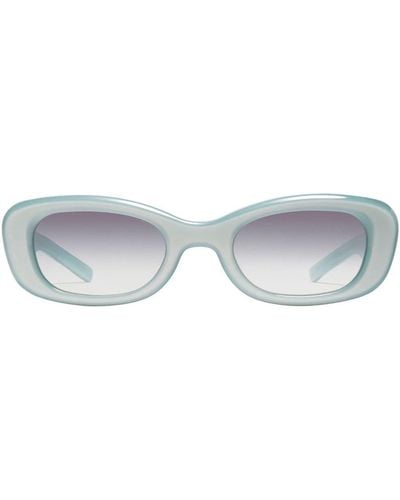 Gentle Monster Two-tone Oval Sunglasses - Blue