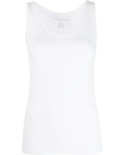 Majestic Filatures Plain Vest Top - White