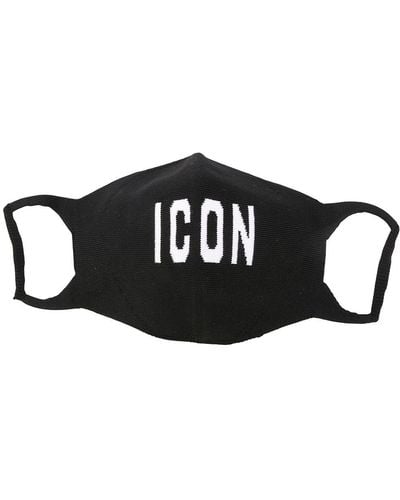 DSquared² Icon Logo Face Mask - Black
