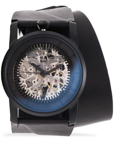 FOB PARIS R413 Matte Skeleton Horloge - Zwart