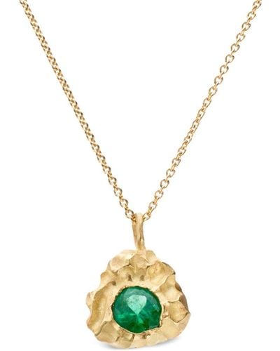 Elhanati 18kt Yellow Gold L'amore Emerald Necklace - Metallic
