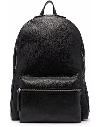 Orciani Logo Zipped Backpack - Black