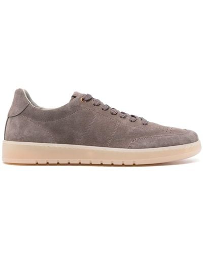 BOGGI Suede Lace-up Trainers - Brown