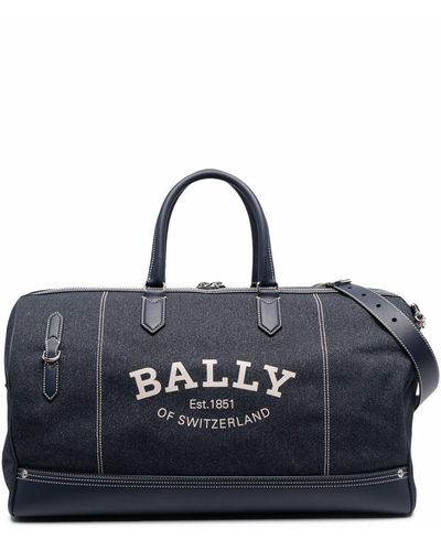 Bally Logo-print Duffle Bag - Blue